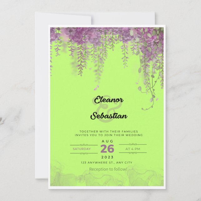 Digital wedding invitation (Front)