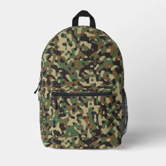 Digital Woodland Military Camouflage Pattern Printed Backpack