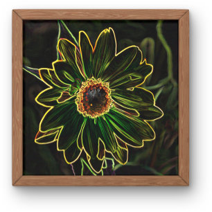 Digitale Kunst Leinwand Neon Natur Canvas Print