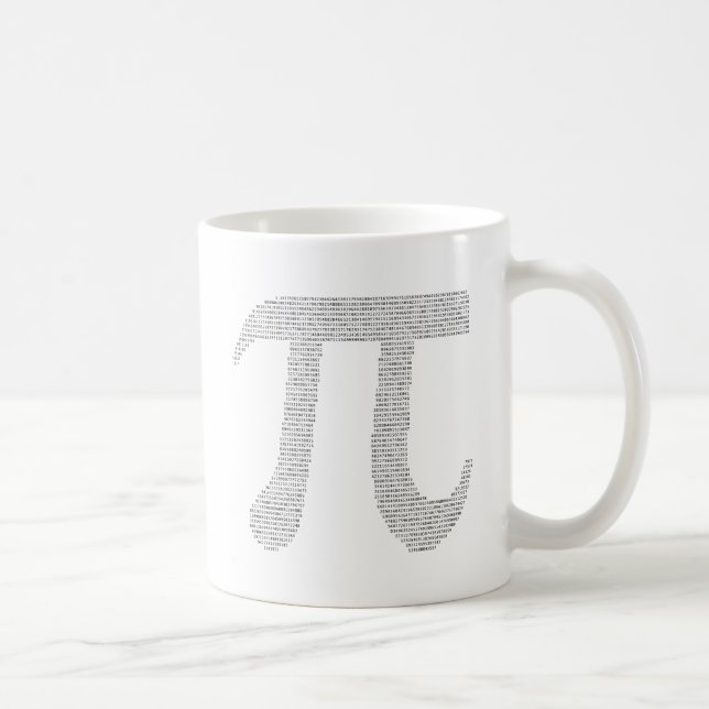 Digits of Pi Coffee Mug (Right)