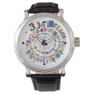 Digits of Pi Form a Colourful Spiral Watch