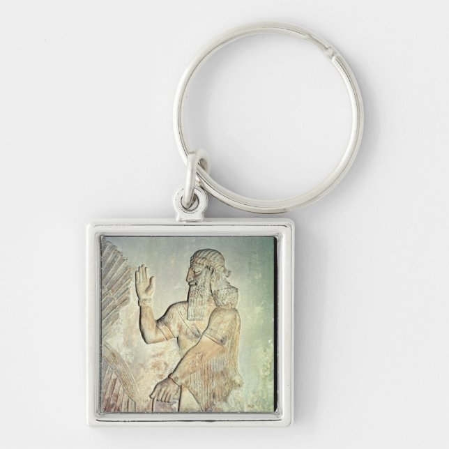 Dignitary, relief, Assyrian Key Ring (Front)