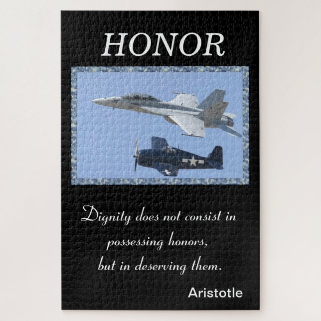 Dignity does not consist in possessing honours jigsaw puzzle (Vertical)