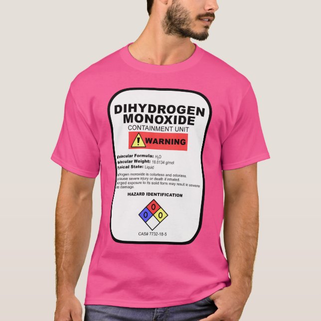 Dihydrogen Monoxide T-Shirt (Front)