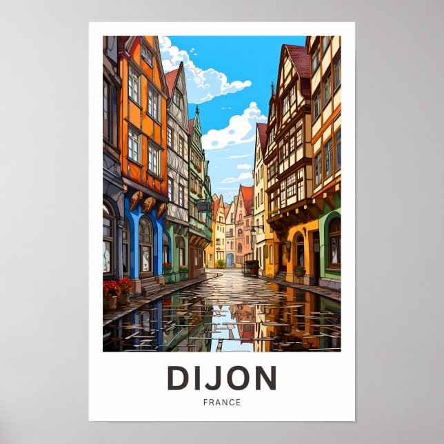 Dijon France Travel Print (Front)