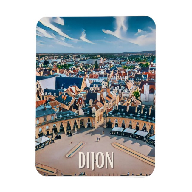 Dijon Photo Vintage  Magnet (Vertical)
