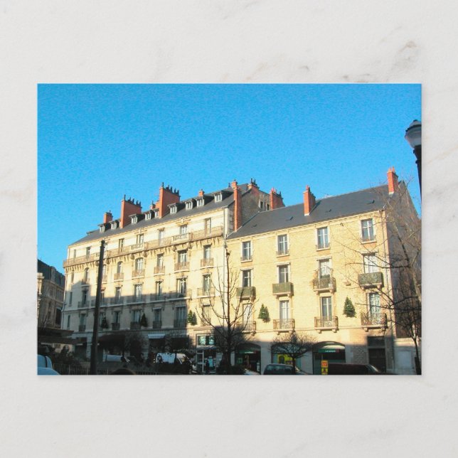 Dijon,  town houses postcard (Front)