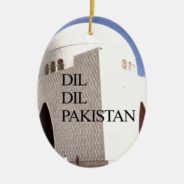 Dil Dil Pakistan Hakuna Matata Ceramic Tree Decoration (Front)