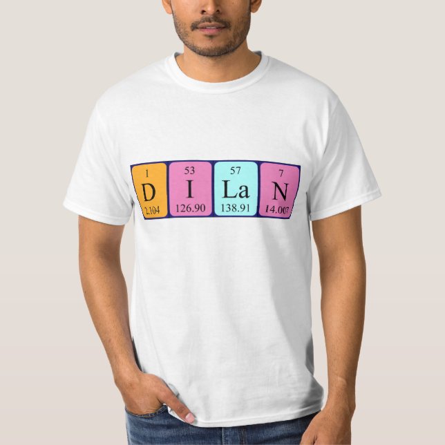 Dilan periodic table name shirt (Front)
