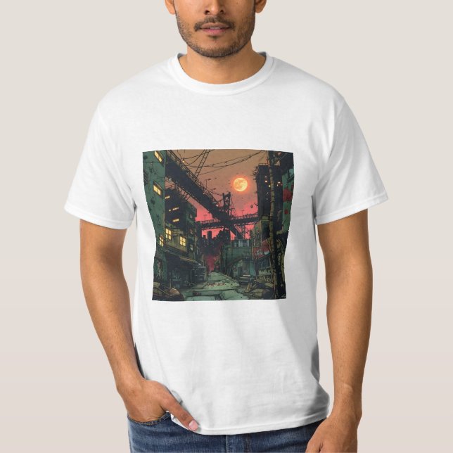 Dilapidated Comic Book City T-Shirt (Front)