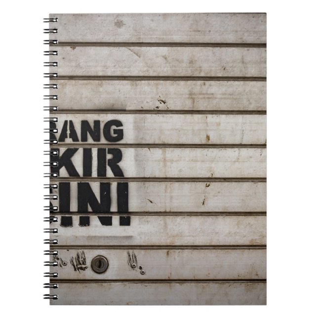 Dilarang parkir disini sign notebook (Front)