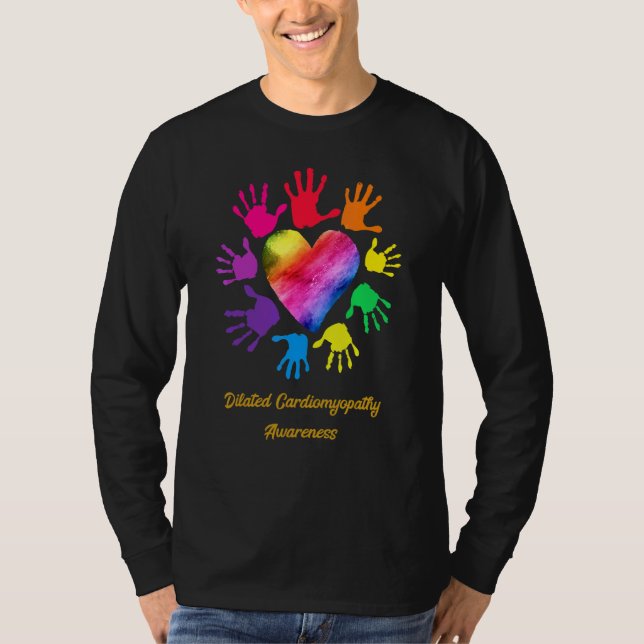 Dilated Cardiomyopathy Awareness Hands T-Shirt (Front)
