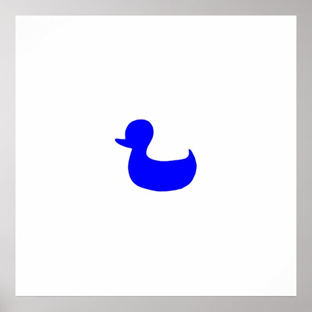 Dilbert blue-duck - authentic poster (Front)