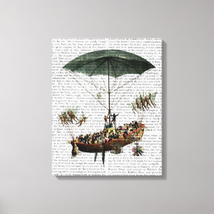 Diligenza And Flying Creatures Canvas Print