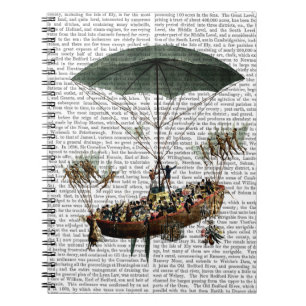 Diligenza And Flying Creatures Spiral Notebook