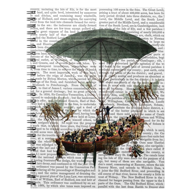 Diligenza And Flying Creatures Spiral Notebook (Front)