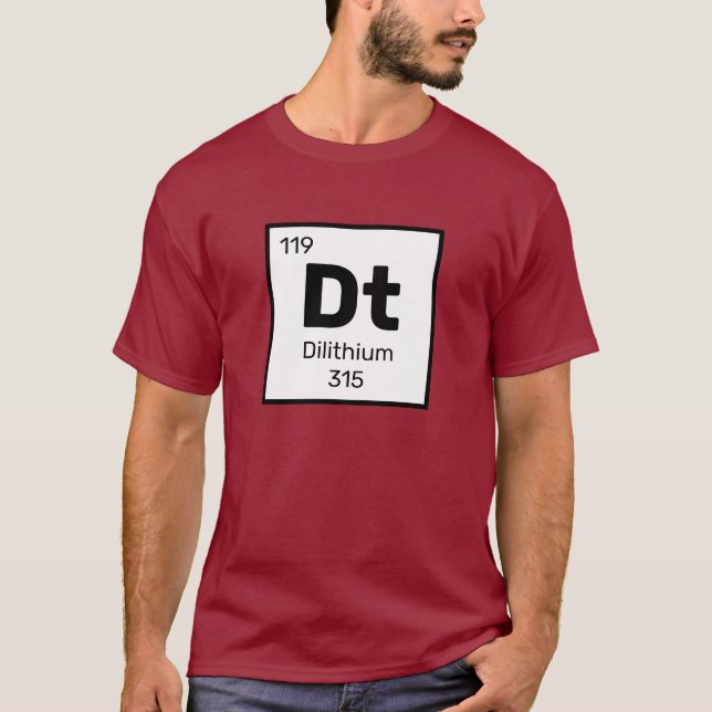Dilithium / Fictional Table - Dt Element T-Shirt (Front)
