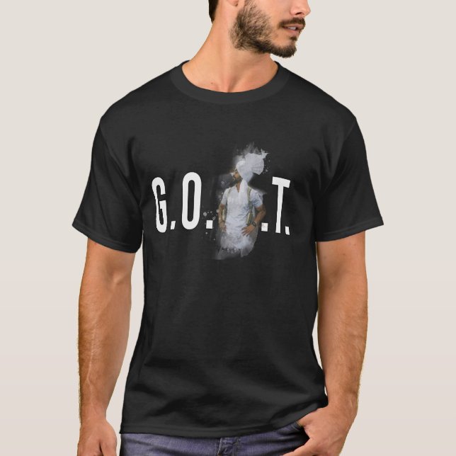 DILJIT DOSANJH  G.O.A.T.  Punjabi Singer  Desi App T-Shirt (Front)