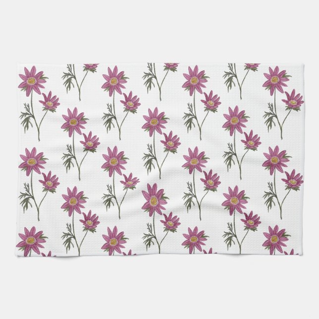 Dill Daisy Tea Towel (Horizontal)