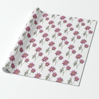 Dill Daisy Wrapping Paper White Pattern