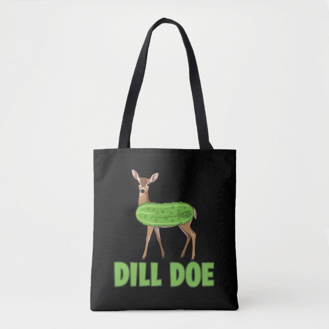 Dill Doe Funny Adult Humor Funny Nature Deer  Tote Bag (Front)