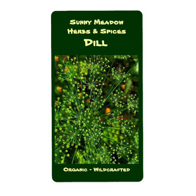 Dill Herbal Labels (Front)