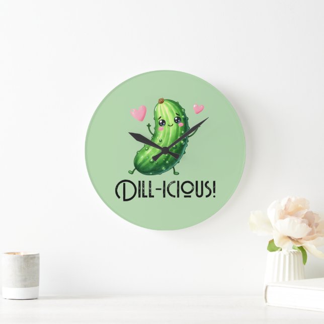 Dill-icous Large Clock (Home)