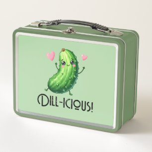 Dill-icous Metal Lunch Box