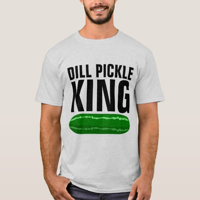 DILL PICKLE KING MEN'S FUNNY T-SHIRTS (Front)