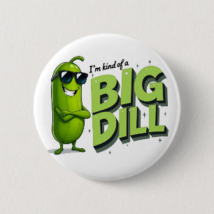 Dill Pickles Lovers Gift - Funny Cartoon Designs 6 Cm Round Badge