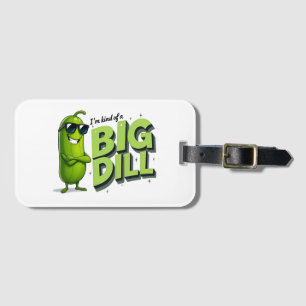 Dill Pickles Lovers Gift - Funny Cartoon Designs Luggage Tag