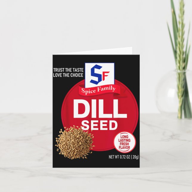 Dill Seed Halloween Sce Costume Group Matching  Card (Front)