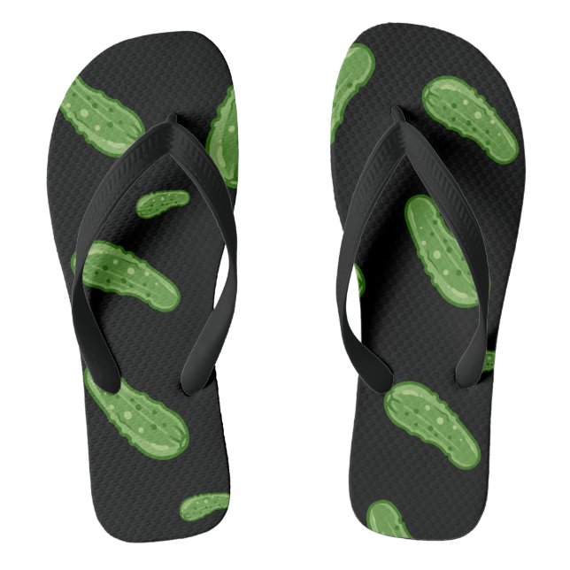 Dill With It Design - Adult Flip Flops, Wide Strap Jandals (Footbed)