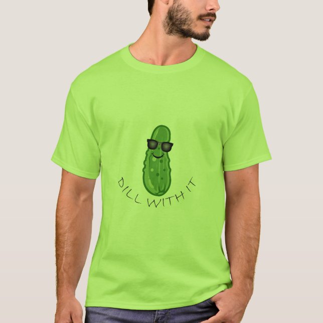Dill With It Design - Men's Basic T-Shirt (Front)