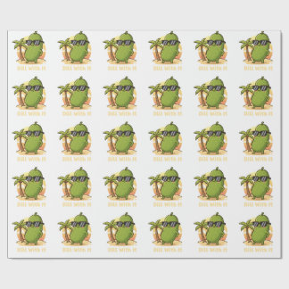 Dill With It Funny Pickle Meme Design – Cool Pickl Wrapping Paper