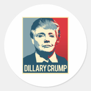 Dillary Crump Poster - - Classic Round Sticker