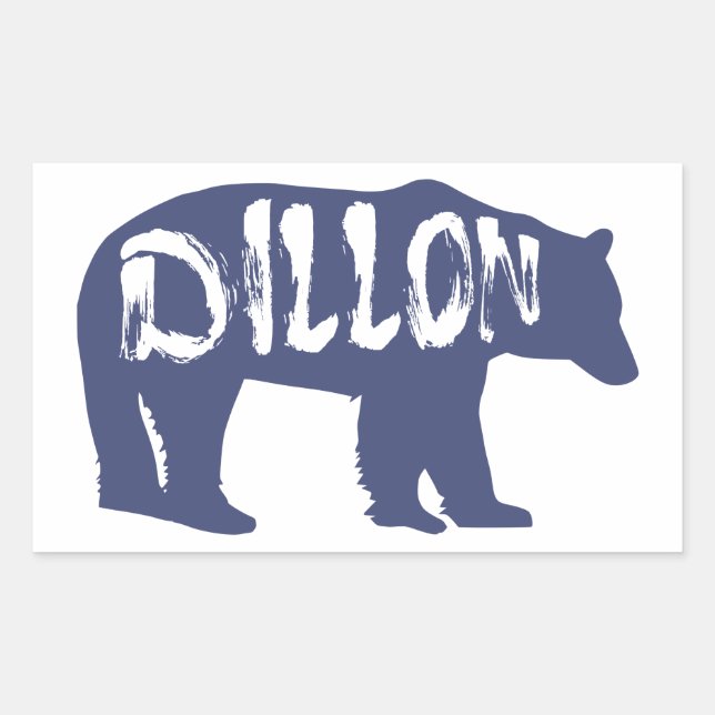 Dillon Colorado Bear Rectangular Sticker (Front)