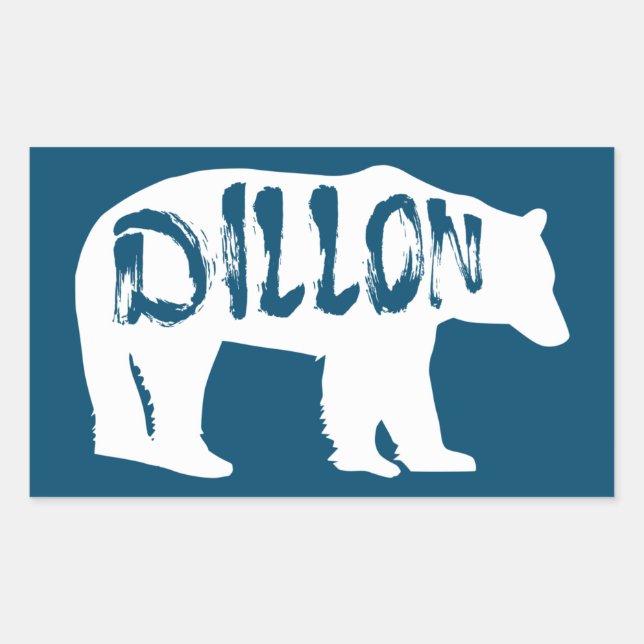 Dillon Colorado Bear Rectangular Sticker (Front)