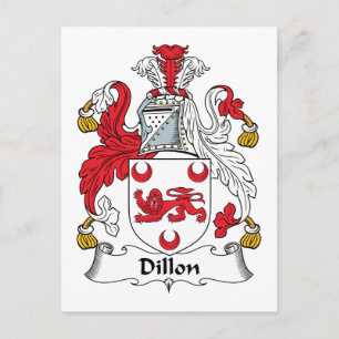 Dillon Family Crest Postcard