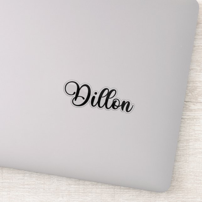 Dillon Name - Handwritten Calligraphy (Detail)