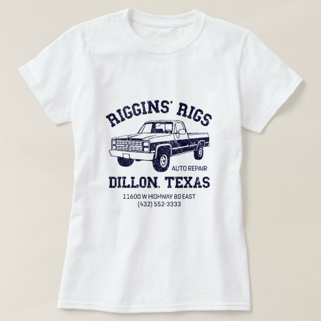 Dillon Texas Friday Night Football Player Fan Rigg T-Shirt (Design Front)