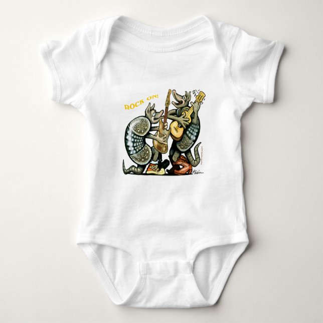 Dillos Rock Baby Bodysuit (Front)