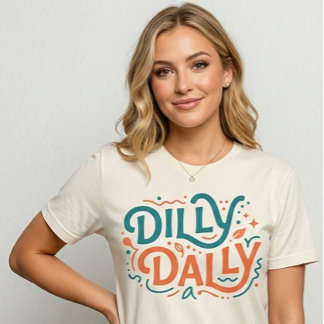 Dilly Dally Graphic Tee | Retro Preppy T Shirt