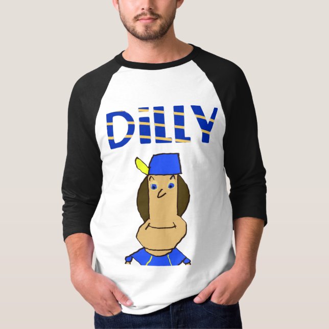 Dilly Men's 3/4 Reglan Sleeve T-Shirt (Front)
