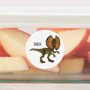 Dilophosaurus cartoon illustration