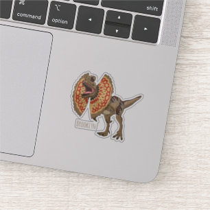 Dilophosaurus cartoon illustration