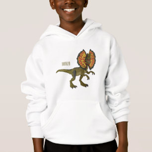 Dilophosaurus cartoon illustration