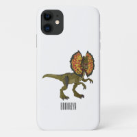 Dilophosaurus cartoon illustration