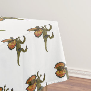 Dilophosaurus cartoon illustration tablecloth