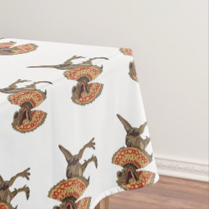 Dilophosaurus cartoon illustration  tablecloth